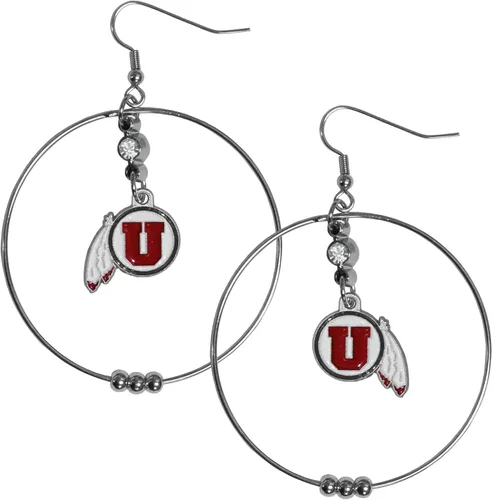 Vista 6 de Siskiyou Sports Pendientes de aro NCAA, 2 pulgadas