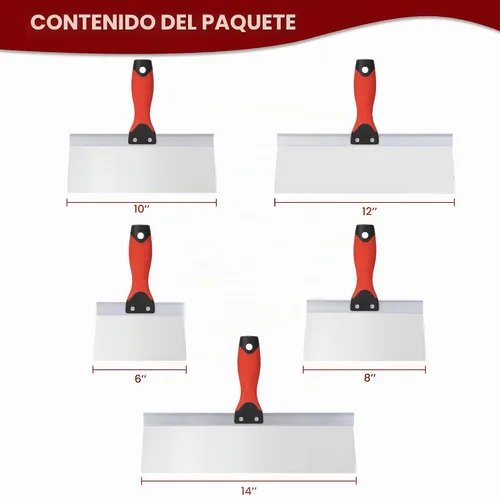 Vista 2 de Juego de cuchillos de cinta, herramientas de paneles de yeso de acero
