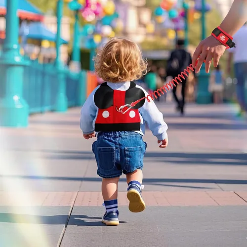 Vista 7 de Lehoo Castle Correa para Caminar para Niños Pequeños, Correas de Bebé para Niños Pequeños Varones, Arnés Infantil con Correa, Enlace de Muñeca