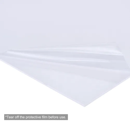 Vista 5 de MECCANIXITY Hoja de plástico ABS blanco de 10 x 8 x 0.06 pulgadas para modelo de construcción, manualidades de bricolaje, panel, paquete de 4