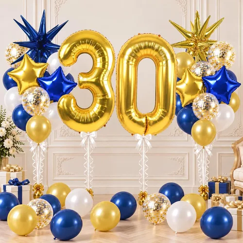 Vista 205 de TONIFUL Globo de aluminio negro de 40 pulgadas con el número 0, decoraciones de cumpleaños negro (Bk-black)