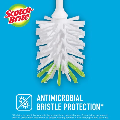 Vista 6 de Scotch-Brite Kit de cepillos de cocina - Cepillo para botellas de vidrio y agua y cepillo avanzado para control de jabón - Cepillos para limpiar