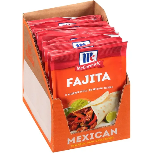 Vista 26 de McCormick Mezcla de condimentos, para fajitas estilo restaurante en casa. Se puede utilizar con: pollo, filete, camarones, verduras, 1.12 oz