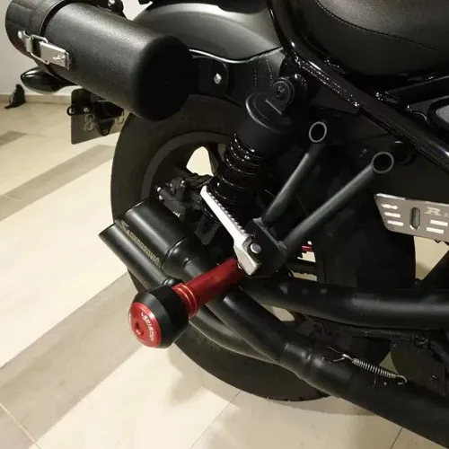 Vista 6 de Marco deslizante de escape de motocicleta Protector de choque deslizante compatible con Suzuki Gixxer 250/SF250/150 GSX250R DL250 GW250 V-Strom250
