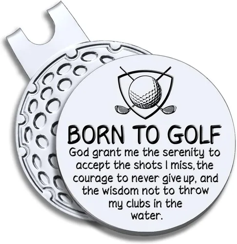 Vista 20 de Men Golf Ball Marker with Magnetic Hat Clip, Funny Golf Accessories Gifts for Men, Novelty Birthday Gifts for Male Golfer Fan