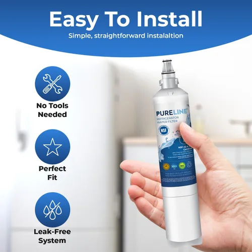 Vista 7 de Pure Line Filtro de agua, compatible con los modelos Whirlpool 4396510, W10186668, NLC240V, 4396510, WF285, 4392857, 4396163, 4396547, 8212491