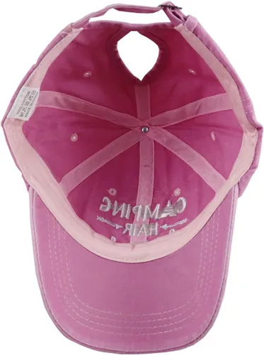 Vista 5 de MANMESH HATT Camping Hair Don't Care Ponytail Hat Vintage Washed Distressed Baseball Dad Cap for Women