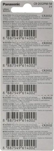 Vista 2 de Pila de litio tipo botón Dl2032 Ecr2032 Panasonic Cr2032 3v (10 unidades)
