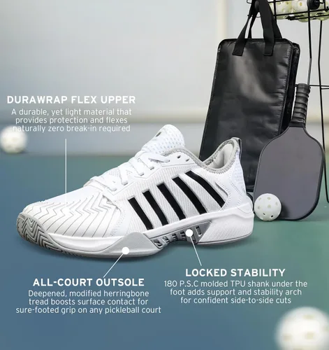Vista 4 de K-Swiss Zapato Pickleball Supreme para hombre