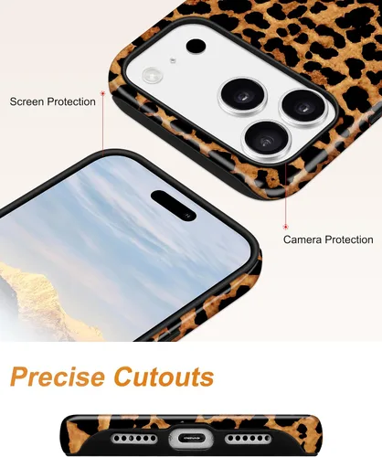 Vista 84 de Jusy Funda compatible con MagSafe con estampado de caparazón de tortuga marrón para iPhone 7/8/SE, cubierta protectora de TPU suave magnética