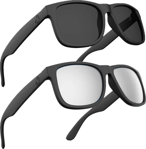 Vista 10 de MAXJULI Gafas de sol polarizadas para hombres y mujeres, lentes de sol rectangulares con protección UV 8806