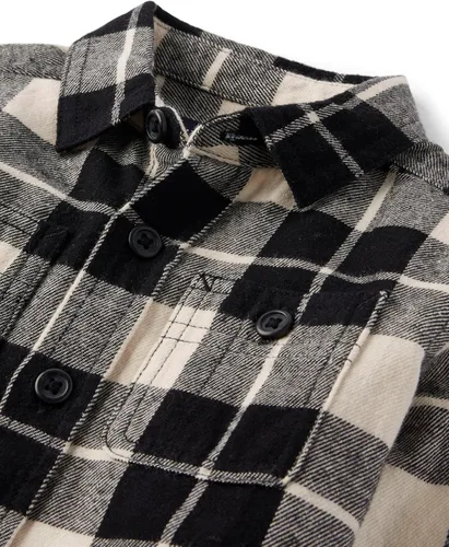 Vista 17 de The Children's Place - Camisa de franela a cuadros con mangas largas y botones para bebés y niños pequeños