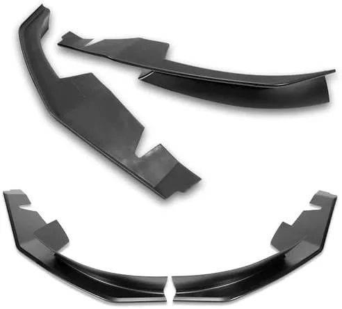 Vista 4 de Juego de 2 piezas de alerón de parachoques delantero de acrilonitrilo butadieno estireno (ABS), protección compatible con Mazda RX-8 2004-2008, 2005