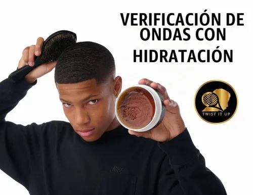Vista 6 de Twist It Up Nueva cera de gel para el cabello: rastas, trenzas, bordes, rizos naturales, giro natural, pomada ondulada