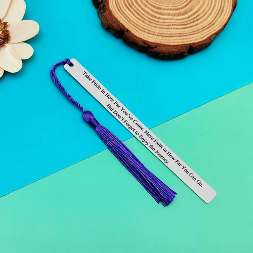 Vista 4 de Marcadores de graduación – Regalos inspiradores para mujeres, hombres, profesores, estudiantes, amantes de los libros, ratón de biblioteca, club