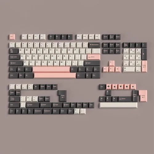 Vista 16 de Sumgsn 173 Teclas Doubleshot Keycaps Perfil Cherry Set de Teclas Apes Barra Espaciadora 7u Compatible con 61/64/87/104/108 Interruptores Cherry Mx