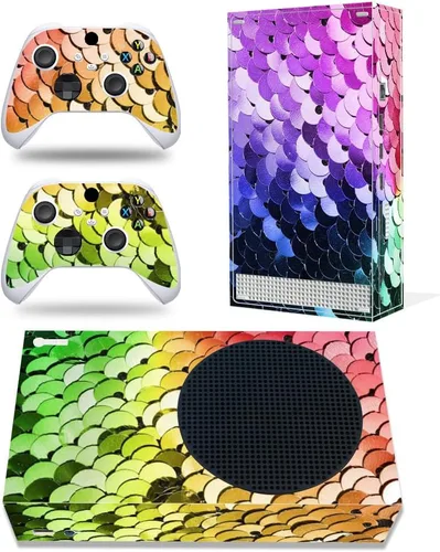 Vista 18 de Xbox Series S Stickers Full Body Vinyl Skin Decal Protective Cover for Microsoft Xbox Series S Console and Controllers (Series S A)
