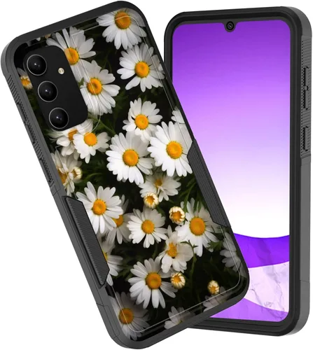Vista 106 de Funda para Galaxy A15 5G, doble capa híbrida resistente a prueba de golpes, policarbonato duro, silicona suave, TPU, funda protectora para Samsung