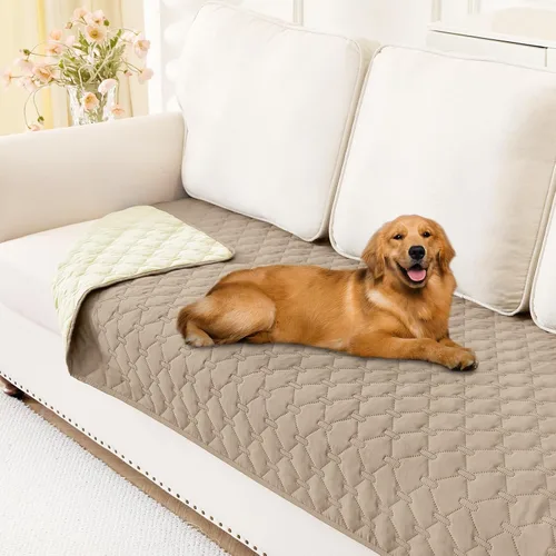 Vista 106 de Smiry Funda impermeable para cama de perro, manta reversible para mascotas para sofá Manta suave lavable para perro, funda a prueba de fugas