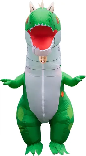 Vista 3 de Dceroyil Disfraz inflable divertido para adultos, disfraz inflable original para Navidad, Halloween