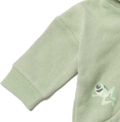 Vista 4 de STAR WARS The Mandalorian The Child - Sudadera con capucha de forro polar con cremallera para bebés y niños pequeños