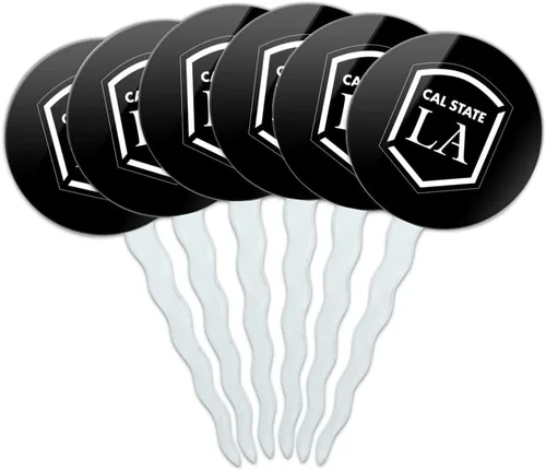 Vista 94 de Abilene Christian - Juego de 6 palillos para cupcakes con logotipo secundario