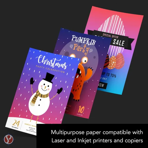 Vista 4 de Papel regular blanco de 9 x 12 pulgadas, papel de oficina multiusos para copia, impresión y escritura, compatible con impresora de inyección