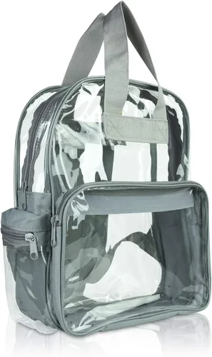 Vista 15 de DALIX Bolsas de mochila transparentes de plástico liso dorado