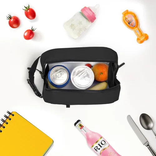 Vista 5 de Cerbonny Pequeña bolsa refrigeradora, bolsa de almuerzo congelable para niños y adultos, pequeña bolsa aislada, mini bolsa portátil para aperitivos