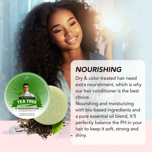 Vista 5 de Barra de champú sólida hecha a mano – Barra de champú natural y acondicionador para cabello seco, nutrición del cabello, evita puntas derramadas