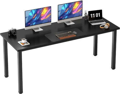 Vista 14 de Need Escritorio pequeño para computadora, mesa de escritura resistente de 31.5 pulgadas, estrecho, negro