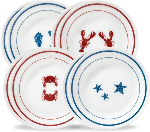 Vista 3 de Corelle Livingware City Block 6-3/4 Plato de pan y mantequilla (juego de 4)
