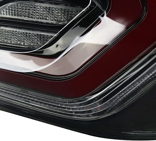 Vista 8 de SPEC-D TUNING Luces traseras brillantes de humo negro con barras LED rojas, señal de giro LED secuencial y animación de inicio compatible con Honda