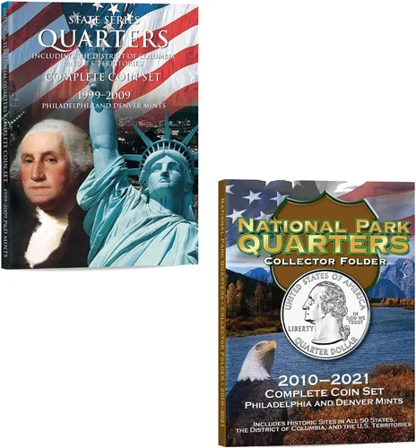 Vista 22 de H.E. Harris & Co. Carpeta de monedas del cuarto del Parque Nacional de Washington de EE. UU. Volumen 2 2016 – 2021 P & D # 2881
