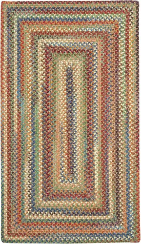Vista 34 de Capel American Heritage Barn Blue Alfombra Trenzada de Cesta de 0' 12" Azul granero