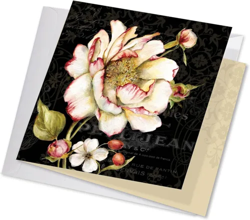 Vista 10 de The Best Card Company - 1 tarjeta de felicitación de agradecimiento de flores (8.5 x 11 pulgadas) - Hermosa tarjeta de notas de gratitud floral