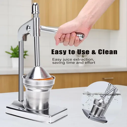 Vista 2 de Cast Iron Juice Press, Manual Press Juicer, Manual Juicer Cast Iron for Making Fresh Lemon and Orange Juice, Easy To Clean, Home and Kitchen