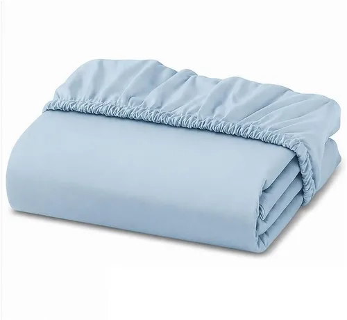 Vista 11 de Sábana bajera ajustable de lujo suave de 600 hilos, 100% algodón egipcio, sábana bajera ajustable individual con elástico alrededor, se adapta a