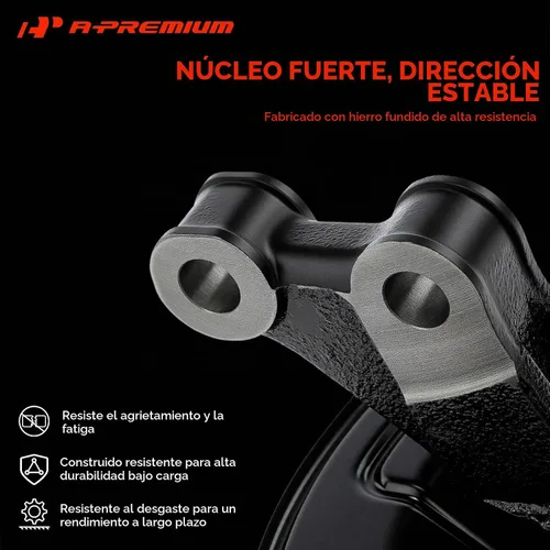 Vista 6 de A-Premium Conjunto de nudillo de dirección y cubo de cojinete de rueda delantero izquierdo compatible con Toyota Corolla 2009-2018, Matrix