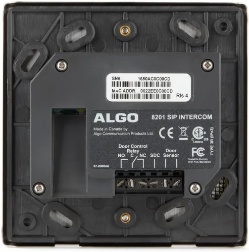 Vista 3 de Algo 8201 PoE SIP Intercomunicador IP/Portero con Relé