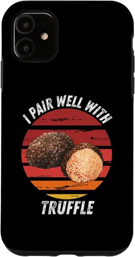 Vista 5 de iPhone 15 Vintage Truffle I Pair Well With Truffle Food Lover Case