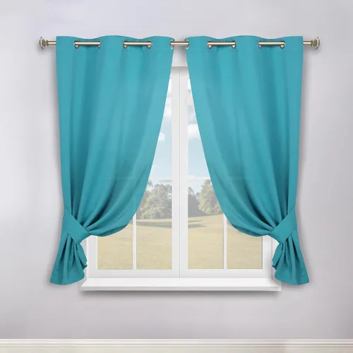 Vista 105 de Superior Cortinas Opacas, Oscurecimiento de Habitación, Dormitorio, Cortinas, Cocina, Acentos de Ventana de Sala de Estar, Bloqueo Solar, Térmico