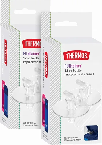 Vista 6 de Cañitas de respuesto de Thermos para botella FUNtainer de 12onzas, Transparente