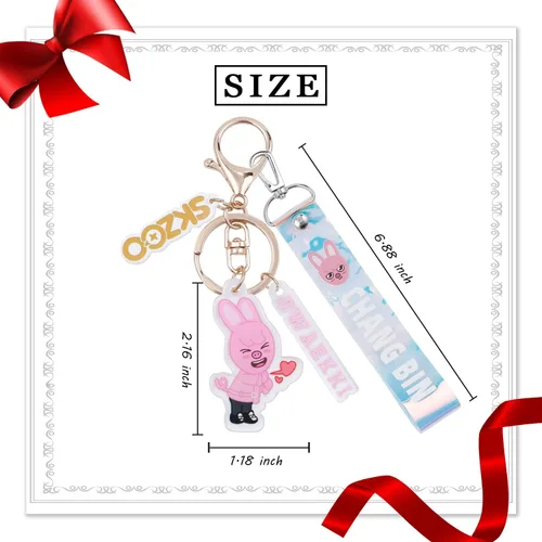 Vista 2 de G-Ahora 2pcs Stray Keychain Keyring Stray Gift Set