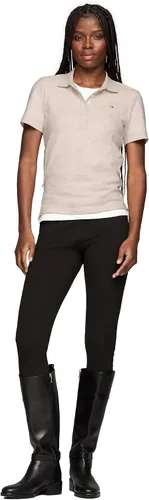Vista 2 de Tommy Hilfiger Polo clásico de manga corta para mujer (talla estándar y grande)