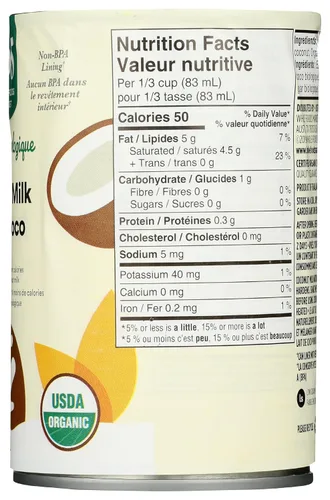 Vista 2 de 365 by Whole Foods Market, Leche de coco ligera orgánica, 13.5 onzas líquidas