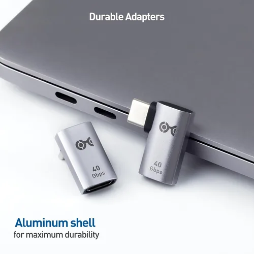 Vista 9 de Cable Matters Cable de monitor USB-C a USB-C de 6 pies con video 4K 60Hz, PD de 100 W, transferencia de datos de 5 Gbps y adaptador de ángulo recto