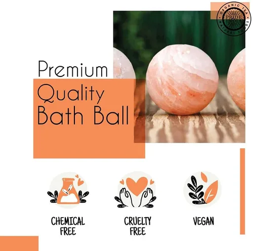 Vista 3 de Accesorios de cristal de sal rosa (bola de baño de cristal de sal rosa, forma redonda)