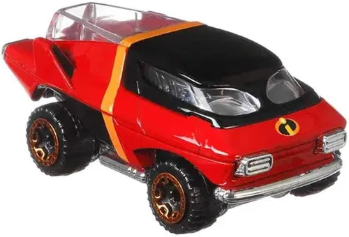 Vista 2 de Disney Hot Wheels Mr. Incredible - Coche de personajes, serie 6, escala 1:64