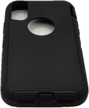 Vista 4 de Funda exterior de goma TPE de repuesto compatible con Otterbox Defender Series para iPhone Xs Max, color negro
